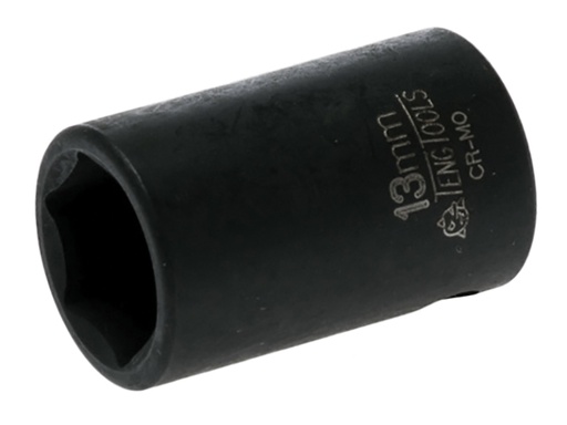 [TEN980513] Impact Socket Hexagon 6-Point 3/8in Drive 13mm