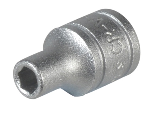 [TENM140504] Hexagon Socket 6 Point Regular 1/4in Drive 4mm