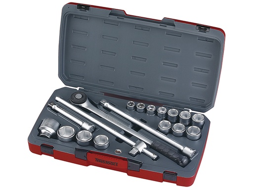 [TENT34186] T3418-6 Socket Set of 18 Metric 3/4in Drive