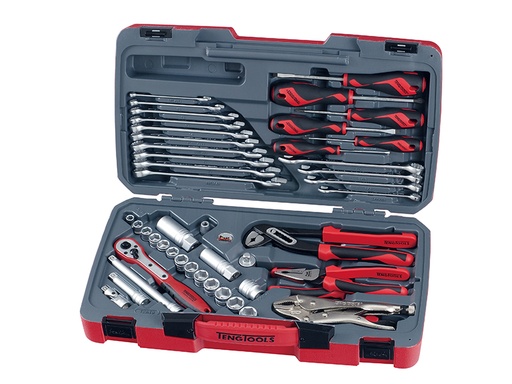 [TENT3848] T3848 Socket & Tool Set of 48 Metric & AF 3/8in Drive