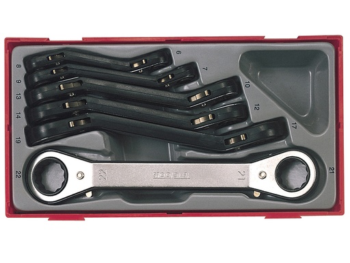 [TENTTRORS] TTRORS Metric Ratchet Ring Spanner Set, 6 Piece