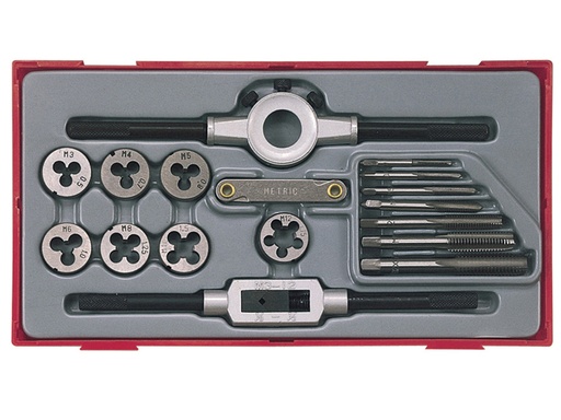 [TENTTTD17] TTTD17 Rethreading Tap & Die Set, 17 Piece