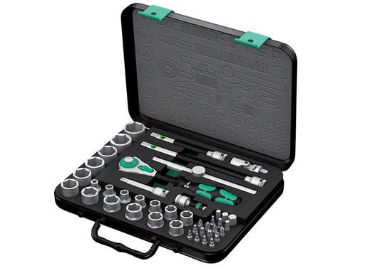 [WER003594] 8100 SB 2 Zyklop Speed Ratchet & Socket Set of 43 Metric 3/8in Drive