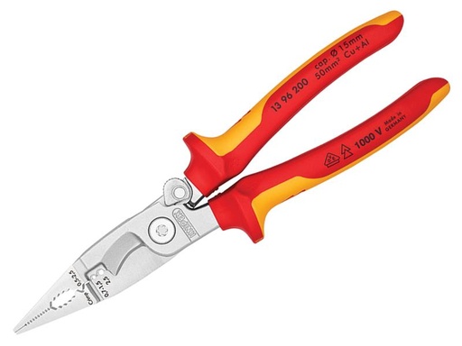 [KPX1396200] VDE Multifunctional Installation Pliers with Opening Spring 200mm