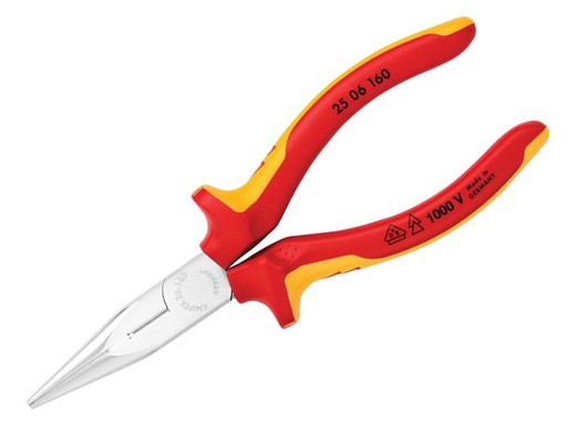 [KPX2506160] VDE Snipe Nose Side Cutting Pliers (Radio) 160mm