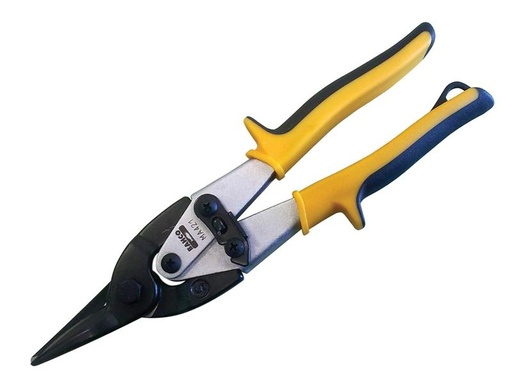 [BAHMA421] MA421 Yellow/Blue Aviation Compound Snips Straight Cut 250mm (10in)