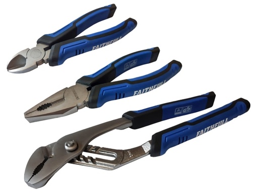 [FAIPLSET3N] Soft Grip Pliers Set, 3 Piece