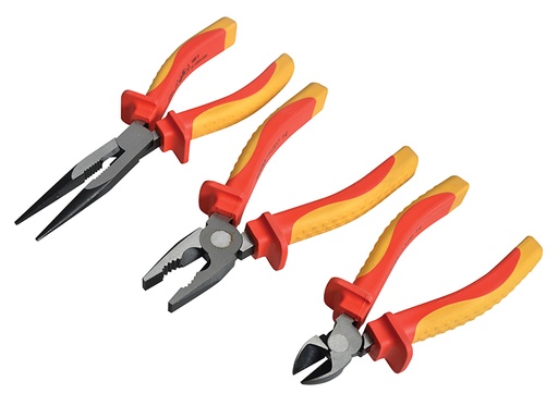 [FAIPLVDESET] VDE Pliers Set with Pouch, 3 Piece