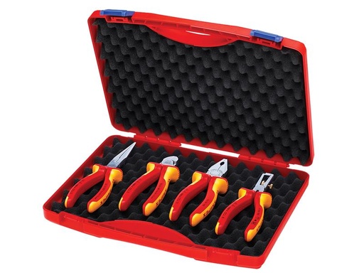 [KPX002015] VDE Pliers Set in Case, 4 Piece