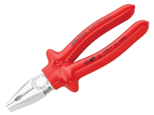 [KPX0307200] VDE Combination Pliers Dipped Handles 200mm