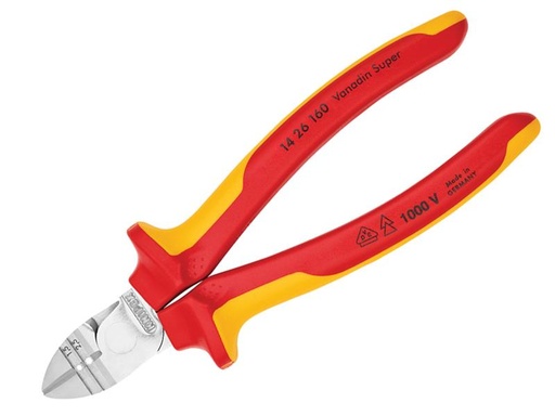 [KPX1426160] VDE Diagonal Insulation Stripper & Side Cutter 160mm