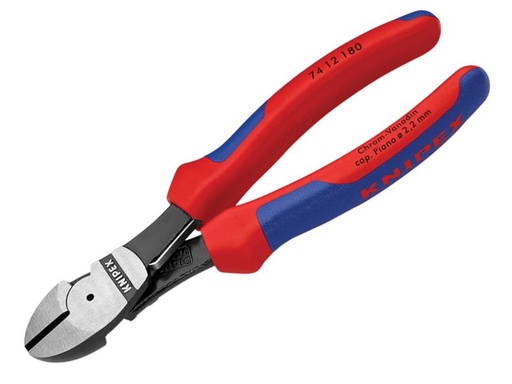 [KPX7412180] High Leverage Diagonal Cutters Multi-Component Grip with Spring 180mm