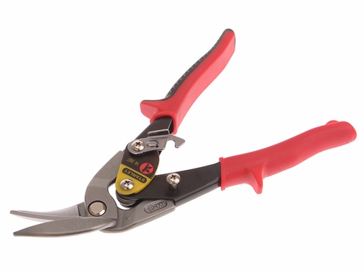 [STA214567] Red Offset Aviation Snips Left Cut 250mm (10in)