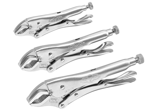 [VIS10508020] Curved Jaw Locking Pliers Set of 3 (5CR/7CR/10CR)