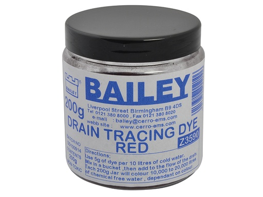 [BAI3590] 3590 Drain Tracing Dye - Red