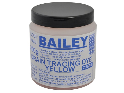 [BAI3591] 3591 Drain Tracing Dye - Yellow