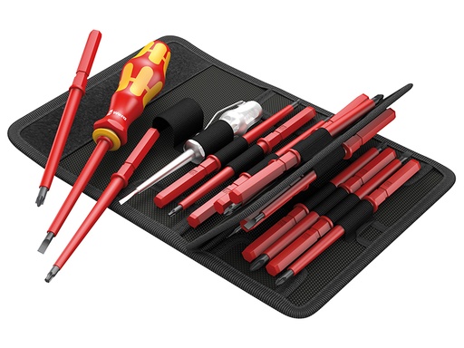 [WER003474] Kraftform VDE Kompakt Interchangeable Screwdriver Set, 16 Piece