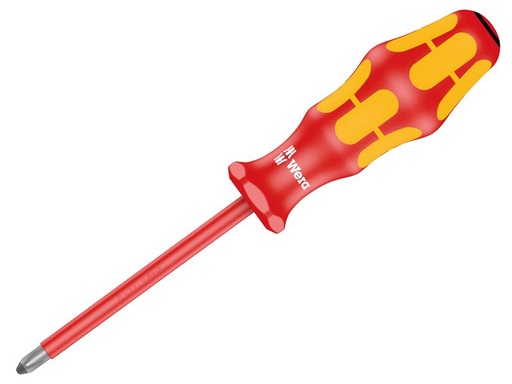 [WER006164] Kraftform Plus 165i VDE Insulated Screwdriver Pozidriv Tip PZ2 x 100mm