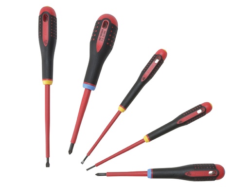 [BAH9882S] BE-9882S ERGO VDE Insulated Screwdriver Set, 5 Piece