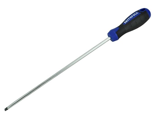 [FAISDF250] Soft Grip Screwdriver Flared Slotted Tip 10.0 x 250mm