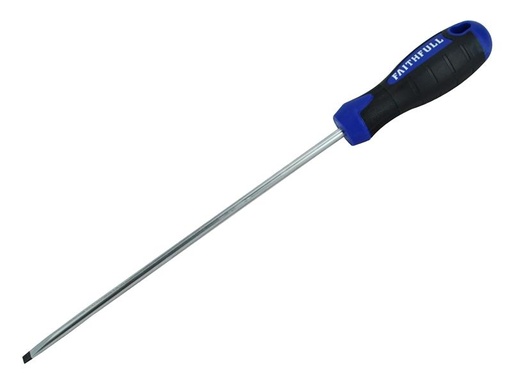 [FAISDP200] Soft Grip Screwdriver Parallel Slotted Tip 5.5 x 200mm