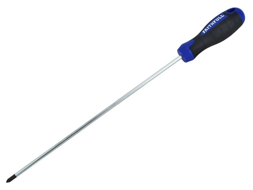 [FAISDPZ1L] Soft Grip Screwdriver Pozidriv Tip PZ1 x 250mm Long Reach