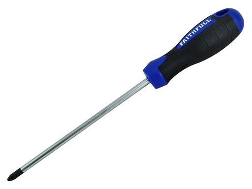 [FAISDPZ2150] Soft Grip Screwdriver Pozidriv Tip PZ2 x 150mm