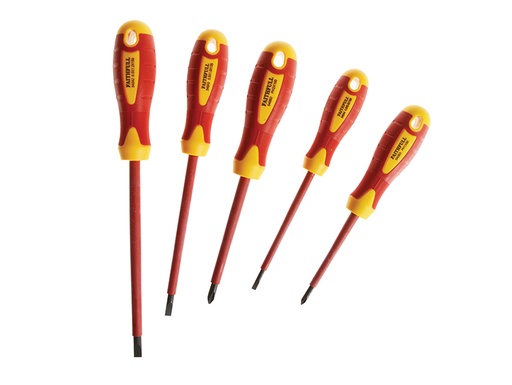 [FAISDVDESET5] VDE Soft Grip Screwdriver Set, 5 Piece