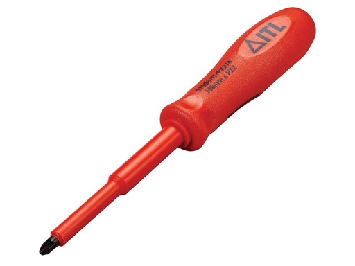 [ITL01990] Insulated Screwdriver Pozi No.2 x 100mm (4in)