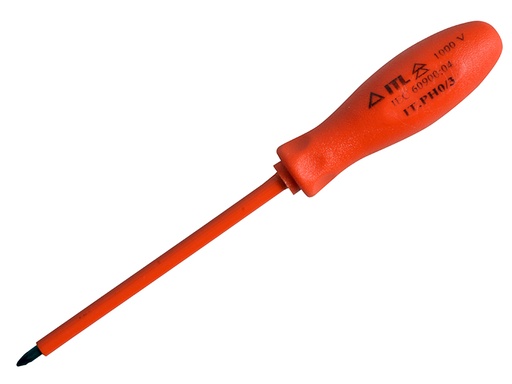 [ITL02005] Insulated Screwdriver Phillips No.0 x 75mm (3in)