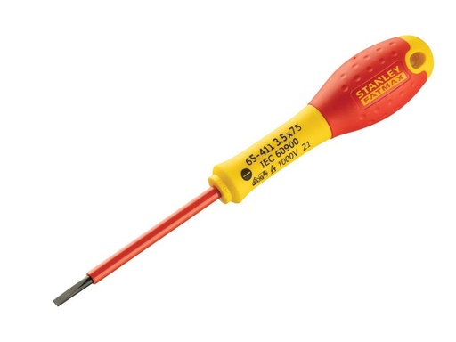 [STA065411] FatMax® VDE Insulated Screwdriver Parallel Tip 3.5 x 75mm