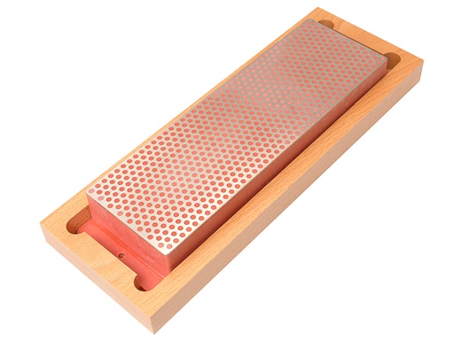 [DMTW8F] Diamond Whetstone 200mm Wooden Box Red 600 Grit Fine