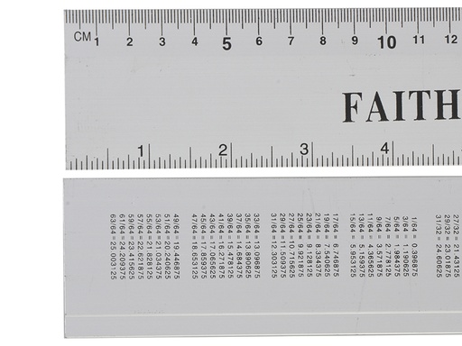 [FAIRULE300] Aluminium Rule 300mm / 12in