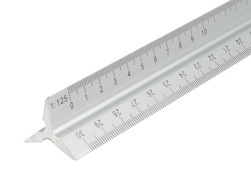 [FAIRULETRI] Aluminium Triangle Scale Rule 300mm