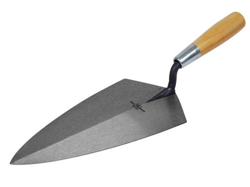 [M/T1910] 19 Philadelphia Pattern Brick Trowel Wooden Handle 10in