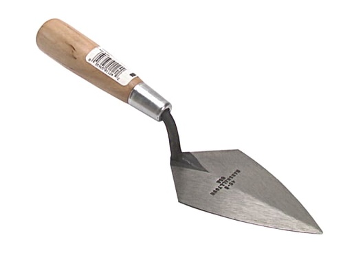 [M/T456] 45 Pointing Trowel Philadelphia Pattern Wooden Handle 6in