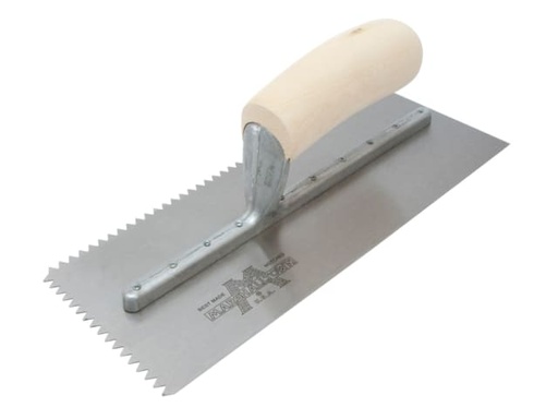 [M/T701S] M701S Notched Trowel V 3/16in Wooden Handle 11 x 4.1/2in