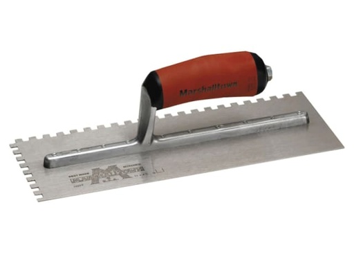 [M/T702SD] M702SD Notched Trowel Square 1/4in DuraSoft® Handle 11 x 4.1/2in