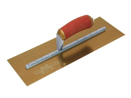 [M/TMPB13GSD] MPB13GSD Pre-Worn PermaShape® Finishing Gold S/S Trowel DuraSoft® 13 x 5in