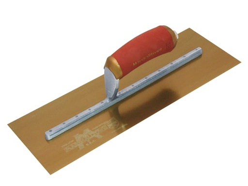 [M/TMPB145GSD] MPB145GSD Pre-Worn PermaShape® Finishing Gold S/S Trowel DuraSoft® 14 x 5in