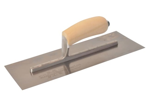 [M/TMXS13SS] MXS13SS Plasterer's Finishing Trowel Stainless Steel Wooden Handle 13 x 5in