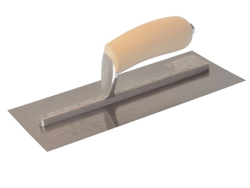 [M/TMXS1SS] MXS1SS Plasterer's Finishing Trowel Stainless Steel Wooden Handle 11 x 4.1/2in