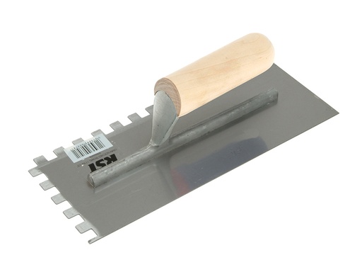 [RST6260] Notched Trowel 10mm Square Notches Wooden Handle 11 x 4.1/2in