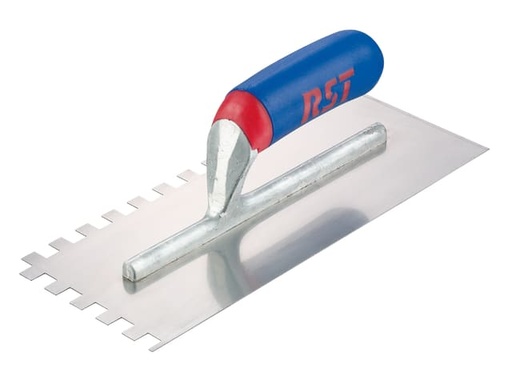 [RST6260ST] Notched Trowel Square 10mm² Soft Touch Handle 11 x 4.1/2in