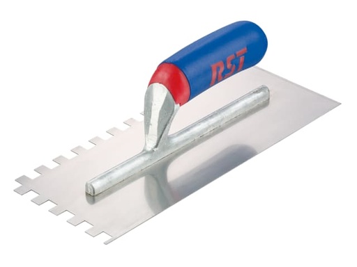 [RST8002ST] Notched Trowel Square 6mm² Soft Touch Handle 11 x 4.1/2in