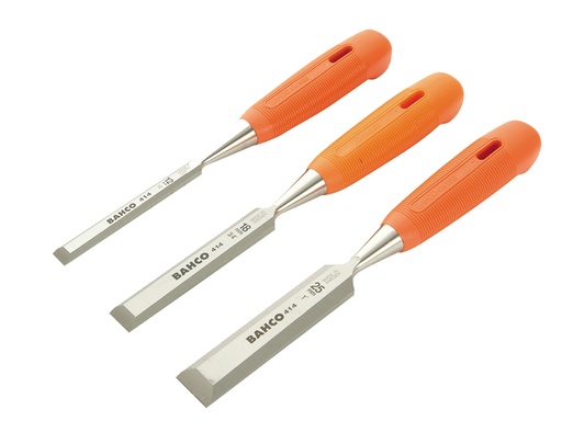 [BAH414S3] 414 Bevel Edge Chisel Set, 3 Piece