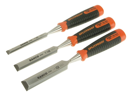 [BAH434S3] 434 Bevel Edge Chisel Set, 3 Piece