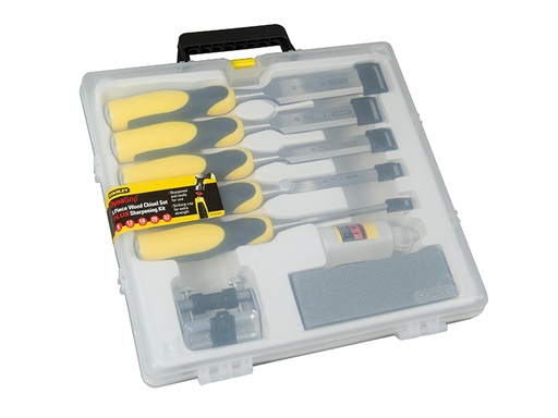 [STA516421] DYNAGRIP Chisel with Strike Cap Set, 5 Piece + Accessories