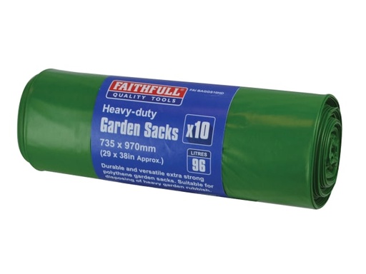 [FAIBAGGS10HD] Heavy-Duty Strong Garden Sacks (Roll 10)