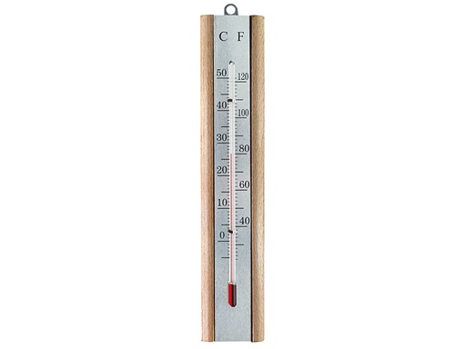 [FAITHBEECH] Thermometer Wall Beech Silver 200mm